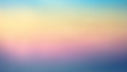 Obraz premium pastel pearlescent pink blue yellow ombre delicate empty blur subtle background