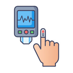 Finger pulse oximeter for health monitoring and diagnostics