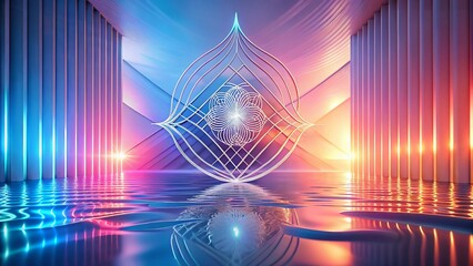 Surreal Webinar Minimalist Line Art Logo Symbol Stock Photo