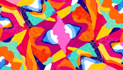 Obraz premium Vibrant Abstract Bold Pattern for Creative Projects and Designs