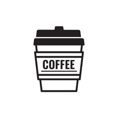 シンプルでかわいいコーヒーカップのアイコン