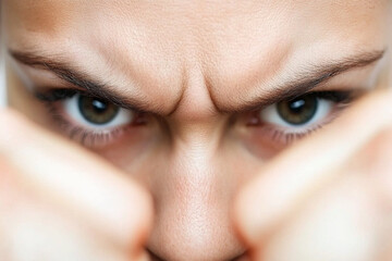 Fototapeta premium Fists poised and ready for combat in the midst of chaos during an intense fight setting