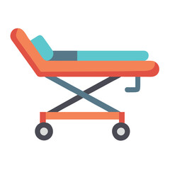 Emergency stretcher vector illustration design on black background