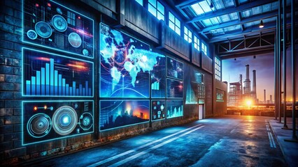 Urban Exploration: Virtual Dashboard Displaying Digital Asset Management System