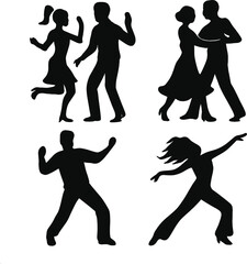 Fototapeta premium Dancing Silhouette Art4.eps