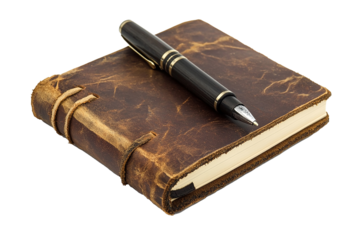 Pen Rested Gracefully on Desk Notebook