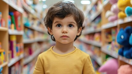 Child's magical journey through a toy store wonderment in every aisle gigapixel quality playful atmosphere