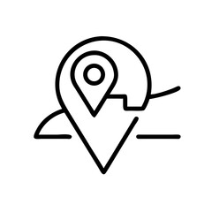 map icon outline