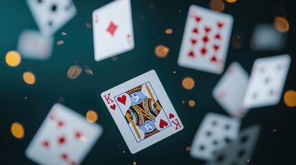 Expert magician performs card tricks stage close-up photography dramatic lighting skillful manipulation