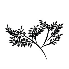 black-silhouettes-tropical-palm-leaves-isolated