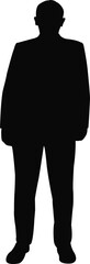 a man body silhouette vector