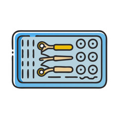 Dental Implant Tool Kit Illustration, Dentistry, Medical Equipment