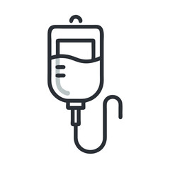 Simple IV Drip Illustration - Medical Infusion Therapy