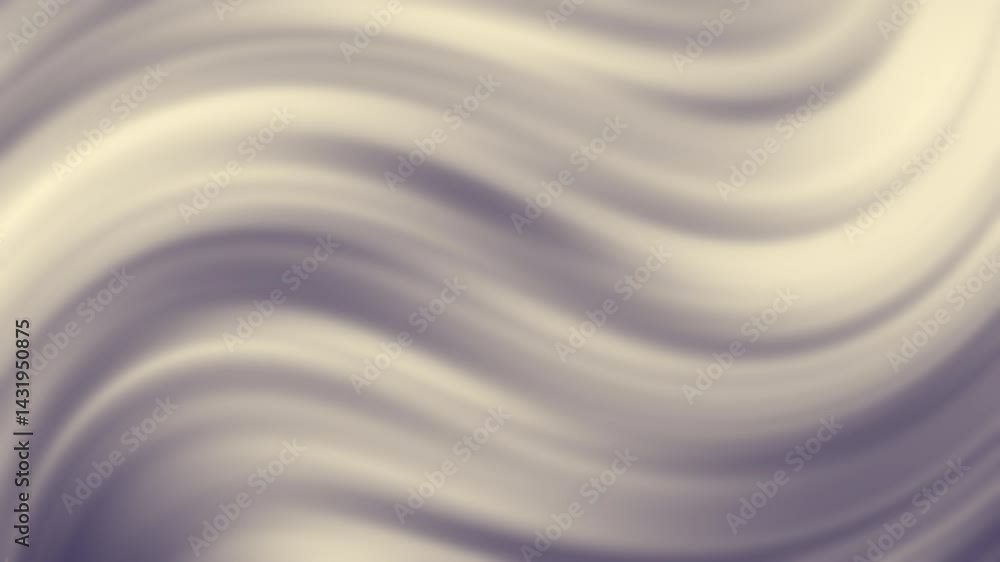 Poster a soft and flowing abstract pattern featuring gentle waves in shades of cream and gray, creating a c