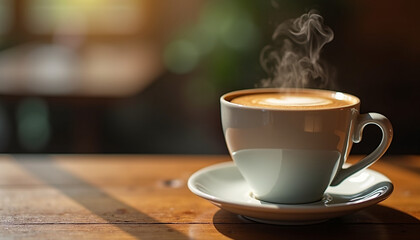 Obraz premium Cozy Morning Coffee Ritual