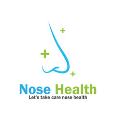 nose health care icon vector illustration template design