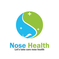 nose health care icon vector illustration template design