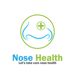 nose health care icon vector illustration template design