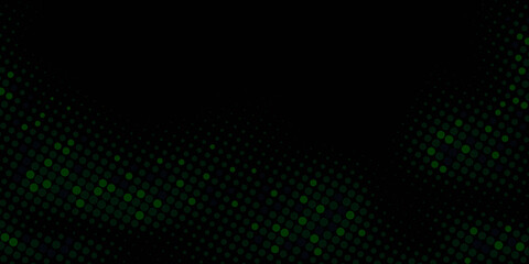 Abstract Digital data coding technology background. Abstract green halftone design. 