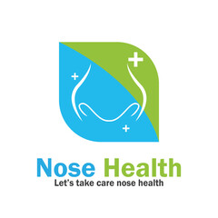 nose health care icon vector illustration template design