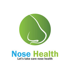 nose health care icon vector illustration template design