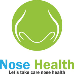 nose health care icon vector illustration template design