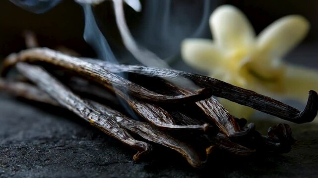 smoked vanilla pods	