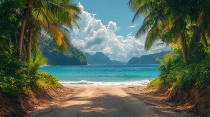 Tropical Paradise: Secluded Beach Path