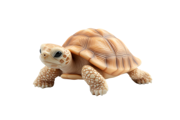A detailed and lifelike depiction of a turtle showcasing its intricate shell patterns and text