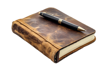 Close-Up of Pen on Notebook – Writing and Planning Still Life