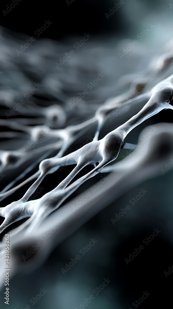Poster abstract network of flowing elements