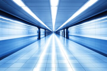Obraz premium Modern Subway Tunnel Perspective
