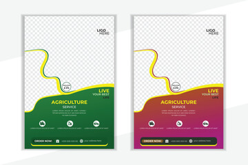 Agriculture Flayer Design Modern And Clean.