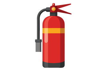 fire extinguisher isolated on white