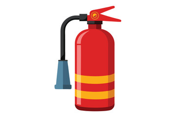 fire extinguisher isolated on white
