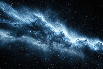 Fototapeta premium A breathtaking cosmic landscape showcasing a nebula's ethereal beauty, swirling gases and distant stars.
