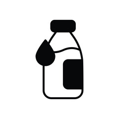Milk icon vector stock illustration