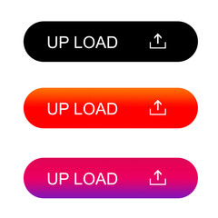 Buttons for web, up load buttons interactive elements for siteweb and app