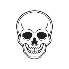 human skull silhouette