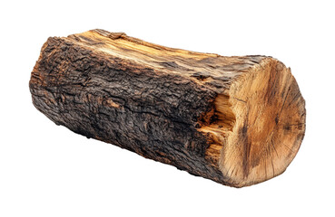 Natural log cabin wood log nature rustic environment isolated on transparent background