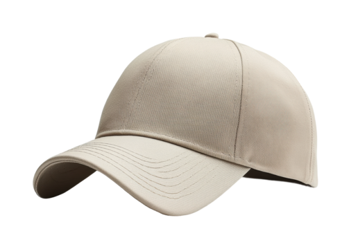 Stylish beige cap collection online store fashion accessories trendy isolated on transparent background
