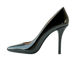 Elegant high heel shoe display fashion product glamorous isolated on transparent background