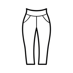Capris Bottom Clothing Line Art