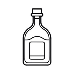 Cleaning Alcohol Vector Sketch