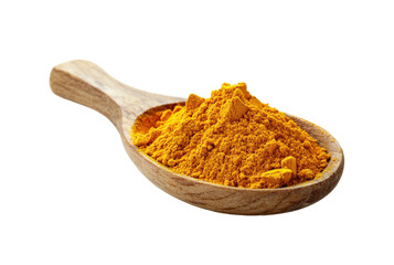 Turmeric powder benefits kitchen food bright isolated on transparent background
