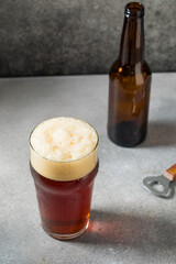 Boozy Refreshing Cold Red Ale