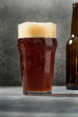 Boozy Refreshing Cold Red Ale