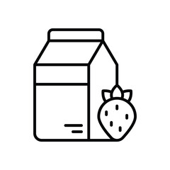 Yogurt icon vector stock illustration