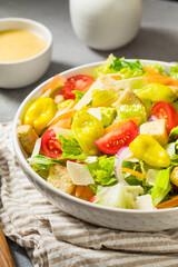 Healthy Homemade Italian Salad with Romaine