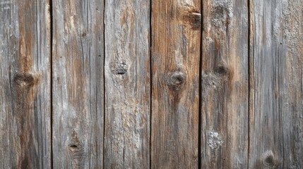 Naklejka premium Weathered Wooden Plank Fence